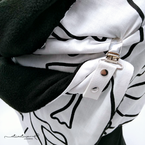 Echarpe Polaire Noire - Visage