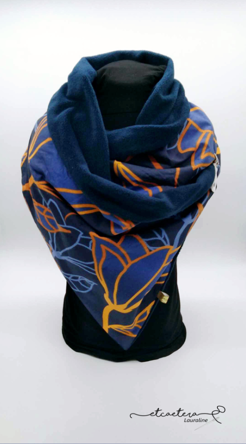 Echarpe Polaire Bleue - Tulipe