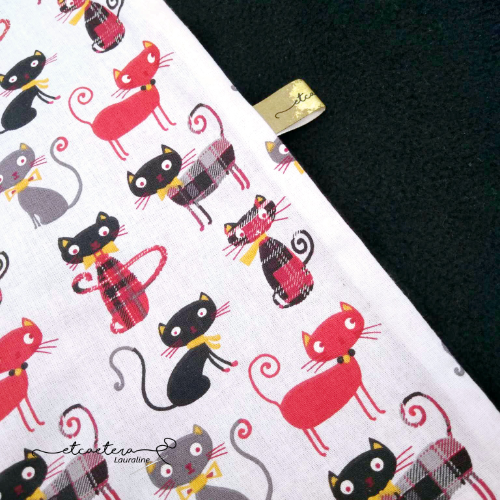 Echarpe Polaire Noire - Chat