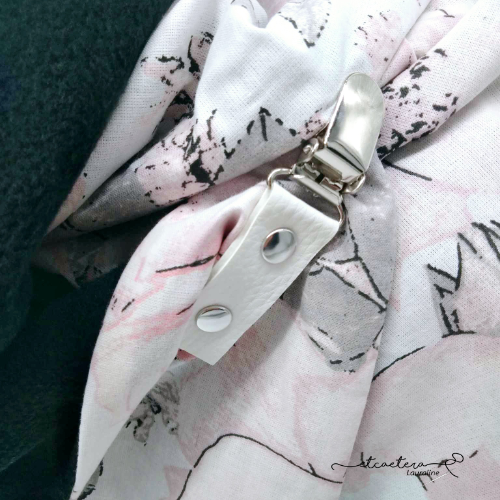 Echarpe Polaire Noire - Rose