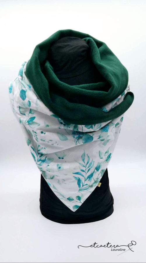 Echarpe Polaire Verte - Feuillage