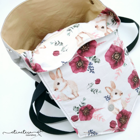 Collection "Forêt" - Sac à Dos Lapin - Violet