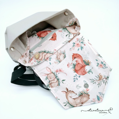 Collection "Forêt" - Sac à Dos Lapin Mixte - Bleu