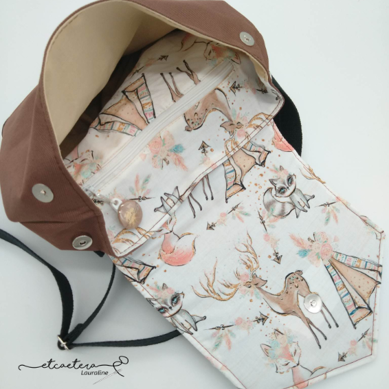 Collection "Forêt" - Sac à Dos Renard - Bleu