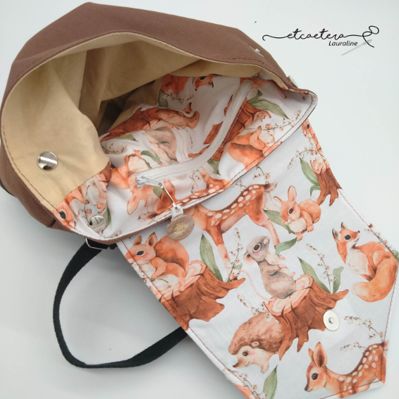 Collection "Forêt" - Sac à Dos Renard - Rose