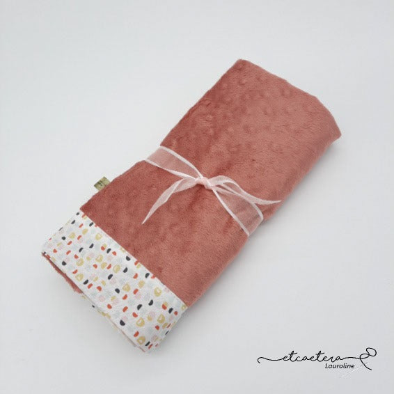 Couverture Bébé ''Confettis'' Rose