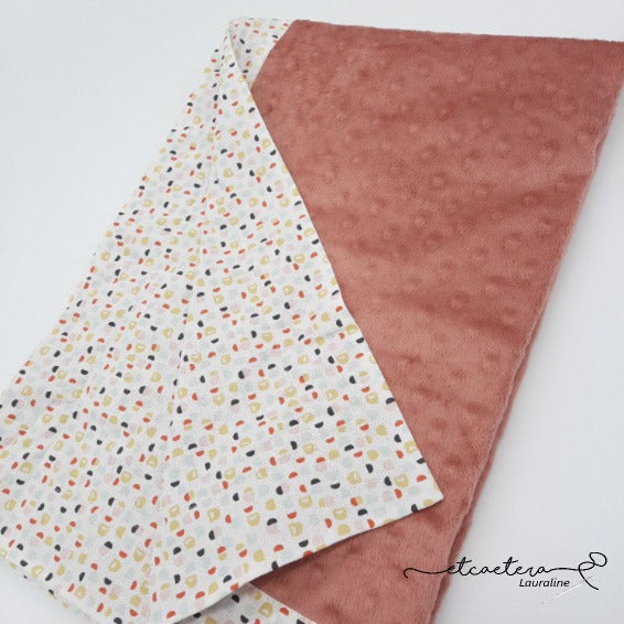 Couverture Bébé ''Confettis'' Rose