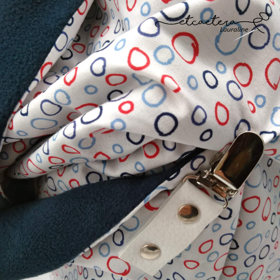 Echarpe Polaire Bleue - Bulles
