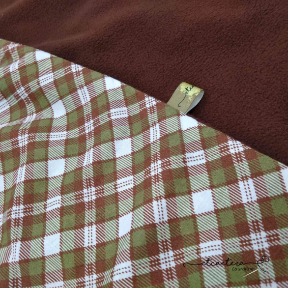Echarpe Polaire Brune - Carreaux
