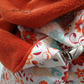 Echarpe Polaire Orange - Fleurs